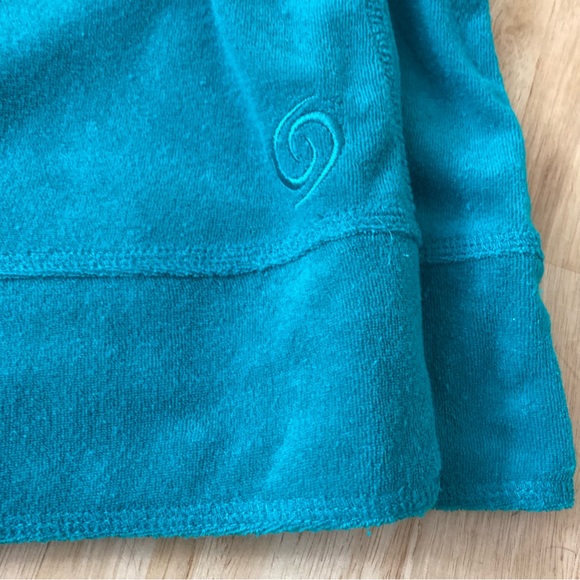 Active Zone Size 2X Teal Mini Skirt with Drawstring Waist - Picture 3 of 7